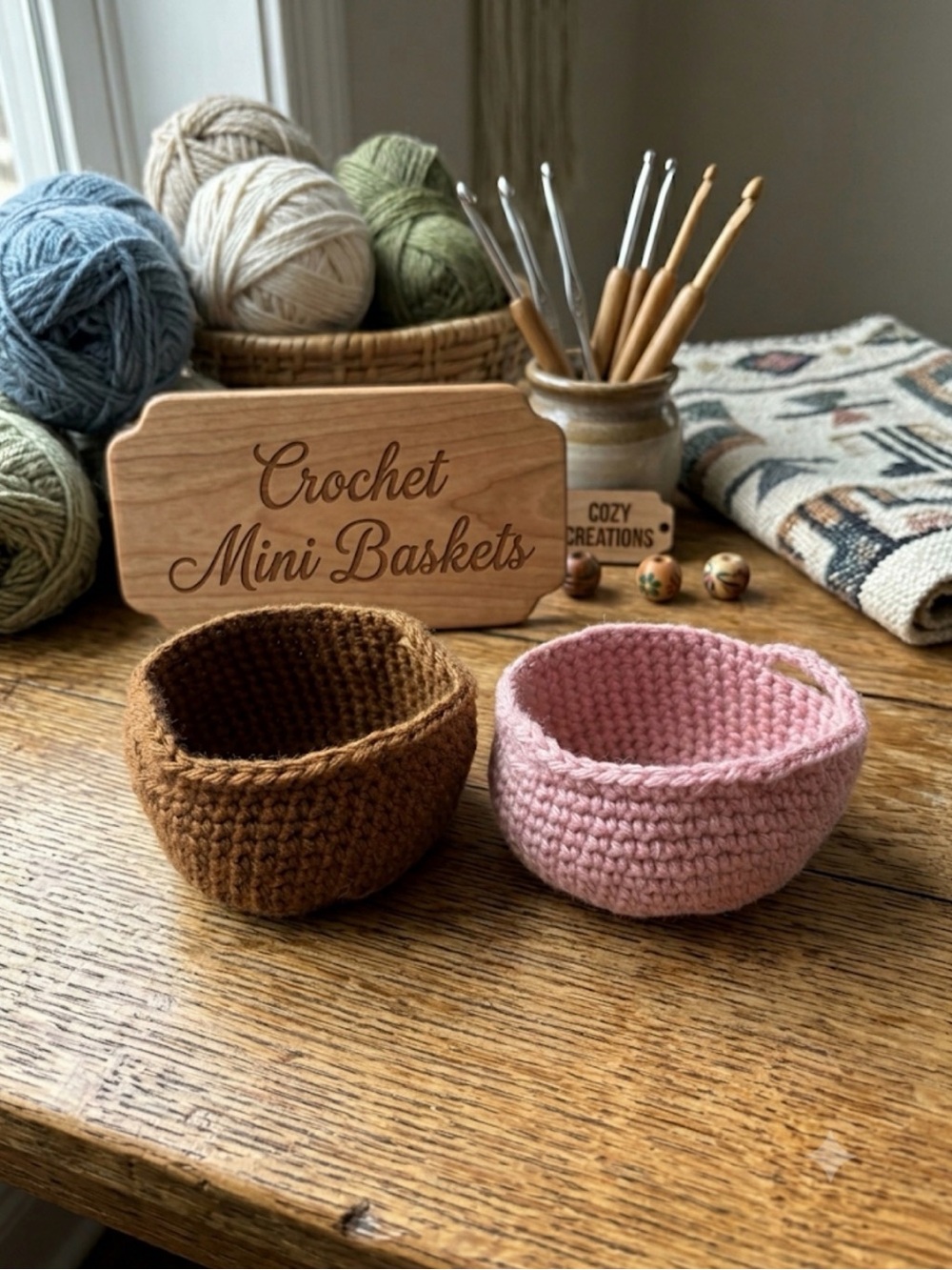 🩷 BUY NOW Price Crochet Mini Baskets